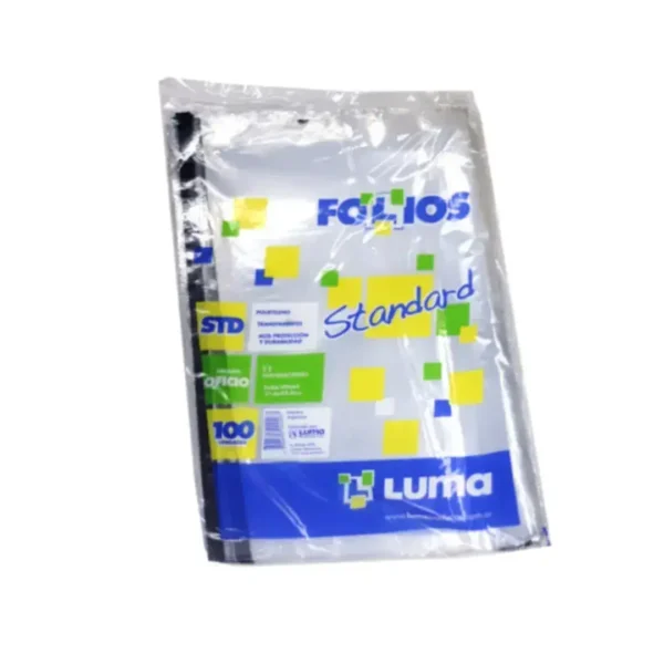 FOLIOS LUMA STANDARD OFICIO X 100