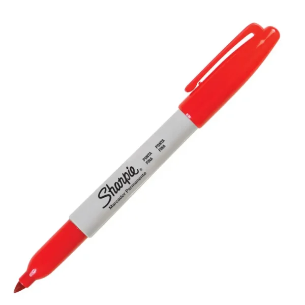 MARCADOR SHARPIE FINO ROJO