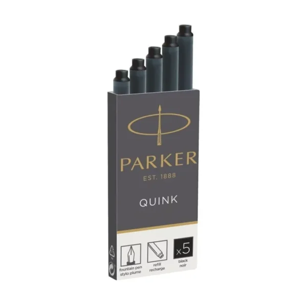 CARTUCHOS PARKER X 5 NEG.CAJA