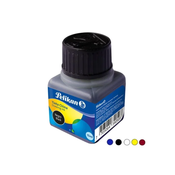 TINTA CHINA PELIKAN 15CC NEGRA