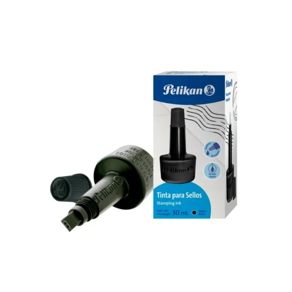 TINTA PELIKAN P/SELLOS 4K 28CC AZ.