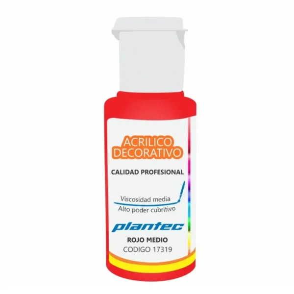 ACRILICO PLANTEC 50ML ROJO MED.