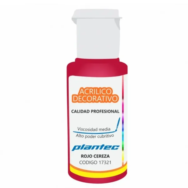 ACRILICO PLANTEC 50ML ROJO CEREZA