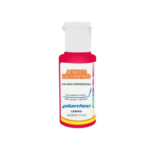 ACRILICO PLANTEC 50ML CARMIN