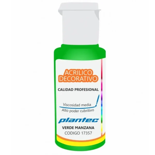ACRILICO PLANTEC 50ML VDE.MANZANA