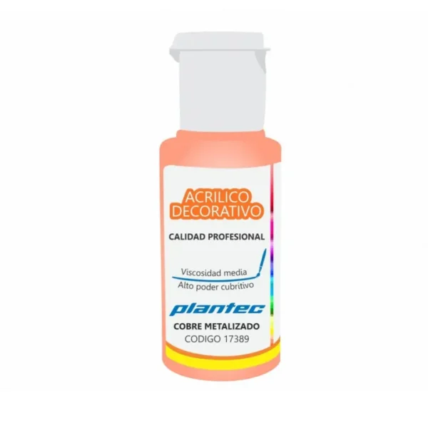 ACRILICO PLANTEC DEC.50ML METAL COBRE