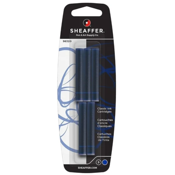 CARTUCHOS SHEAFFER AZUL X 5