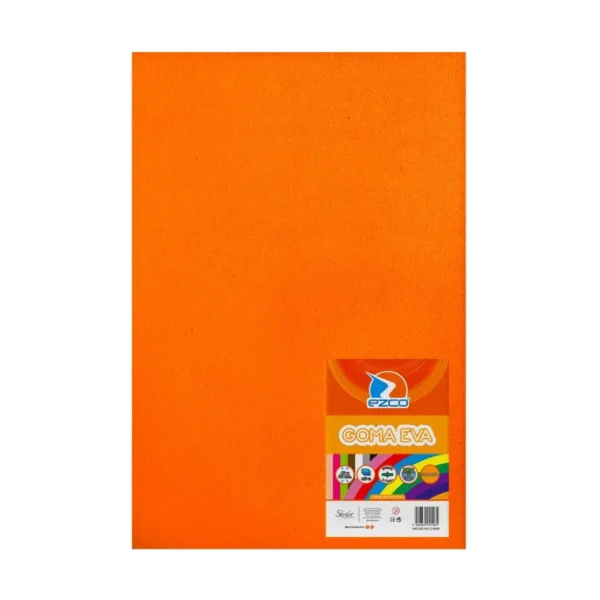 PLANCHA GOMA EVA 40X60 ESC.NARANJA