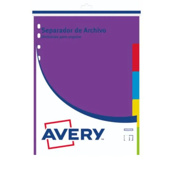 JUEGO SEP.AVERY 11820 CART.OF. 1-5