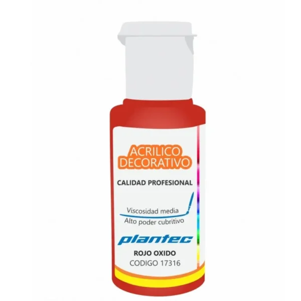 ACRILICO PLANTEC 50ML ROJO OXIDO.