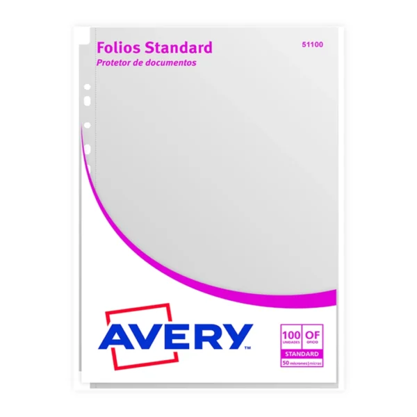 FOLIOS AVERY 51100 STANDARD OF X 100