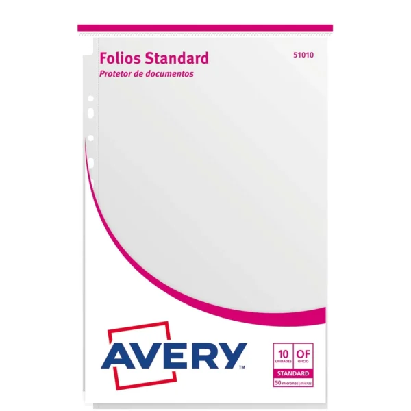 FOLIOS AVERY 51010 STANDARD OF X 10