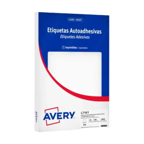 ETIQUETAS AVERY L7161 A4 64X46 100H