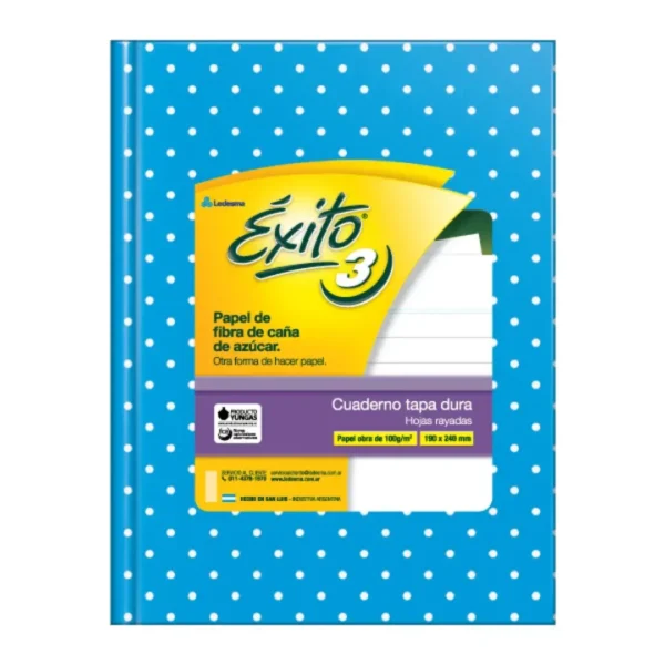 EXITO CUADERNO EXITO E3 X48HJS LUNARES CELESTE U