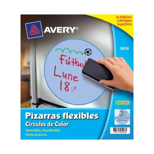 PIZARRA FLEXIBLE AVERY CIRCULO 24310