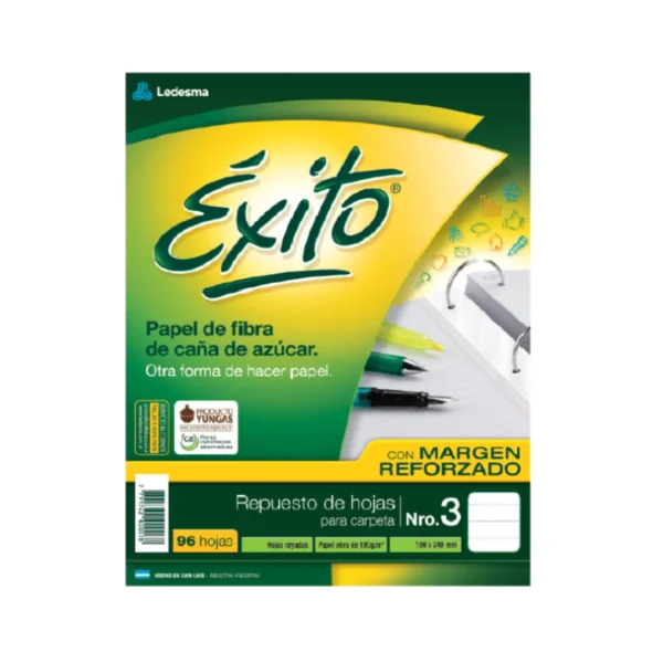 REPUESTO EXITO 96H C/BANDA RAYADO