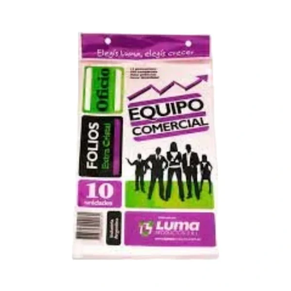 FOLIOS LUMA PPP 40M OFICIO X 10