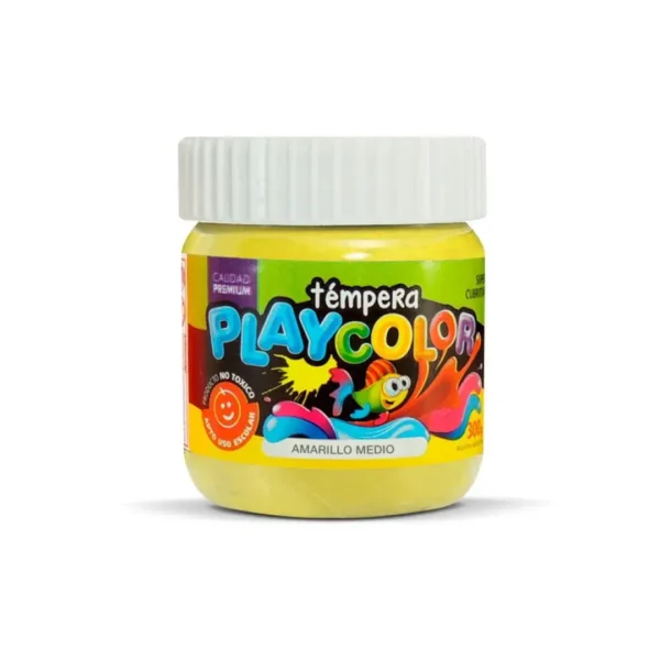 TEMPERA PLAYCOLOR POTE 250GR AM.MEDIO