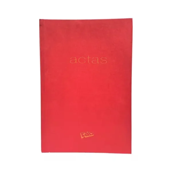 LIBRO ACTAS RAB BORR. 2 MANOS