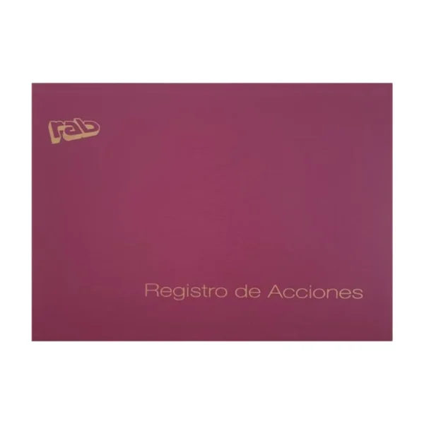 LIBRO RAB REGISTRO ACCIONES 33X33 1M