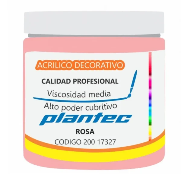 ACRILICO PLANTEC DEC.200ML ROSA