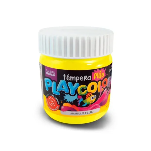 TEMPERA PLAYCOLOR POTE 250GR AM.FLUO