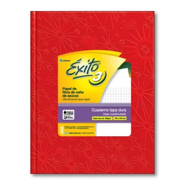 CUADERNO EXITO N*3 UNIV.100H ROJO #