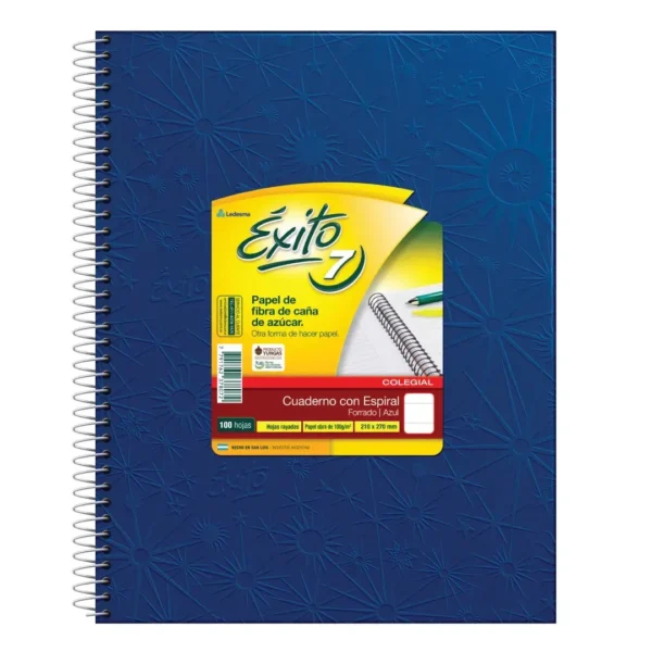 CUADERNO EXITO E7 T/D ESP.FORR 100H AZ. =