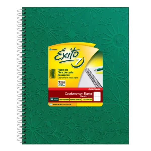 CUADERNO EXITO E7 T/D ESP.FORR 100H VDE#
