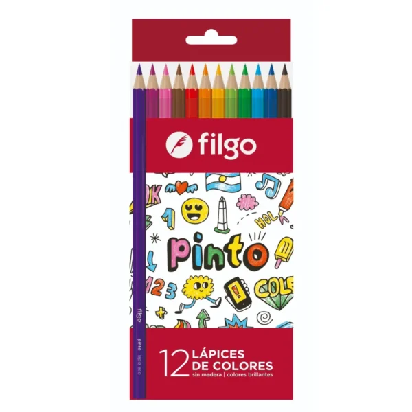 LAPICES FILGO PINTO X 12 COLORES LARGOS