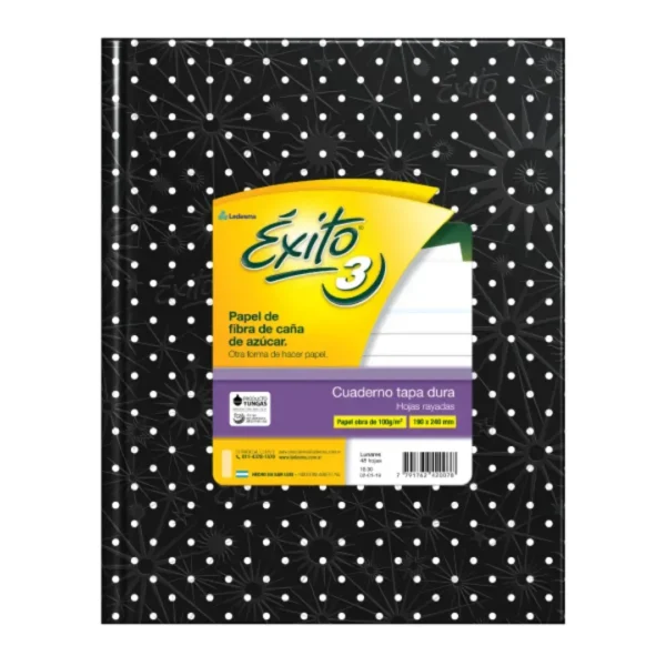 EXITO CUADERNO EXITO E3 X48HJS LUNARES B/N = U