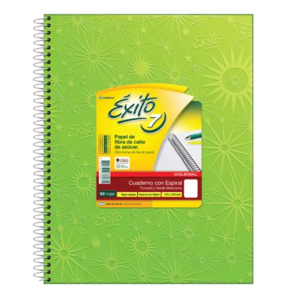 CUADERNO EXITO E7 T/D ESP.FORR 60H V.MZA. =
