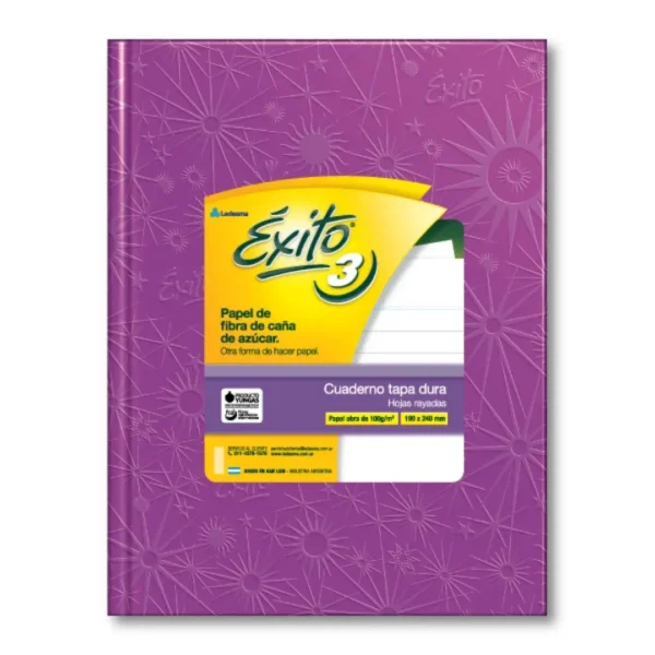 CUADERNO EXITO N*3 UNIV.100H LILA =