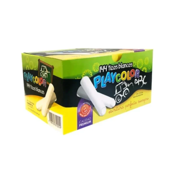 TIZAS PLAYCOLOR BLANCA X 144