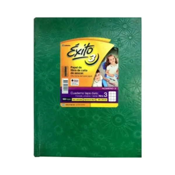 CUADERNO EXITO N*3 UNIV.100H VERDE #