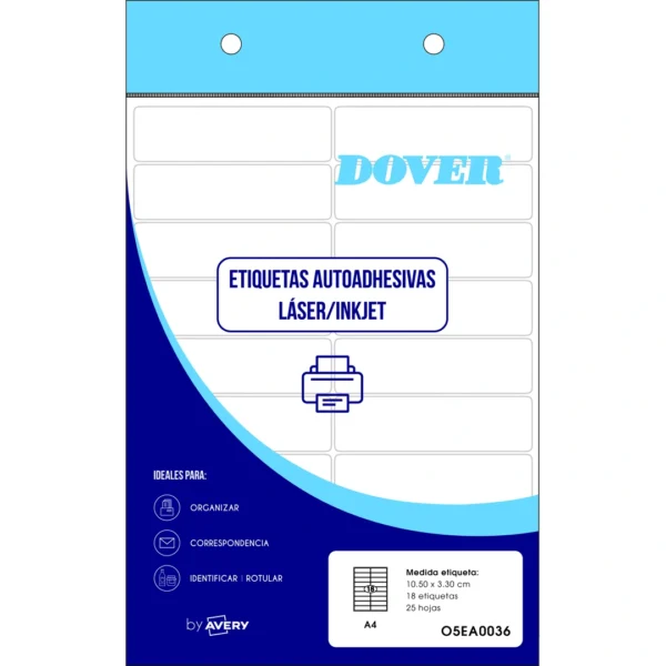 ETIQUETAS DOVER O5EA0036 A4 105X33 25H