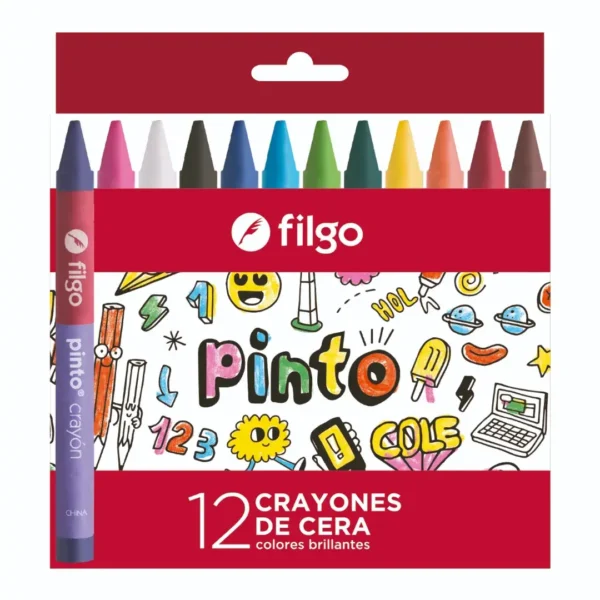 CRAYONES FILGO PINTO X 12 COLORES