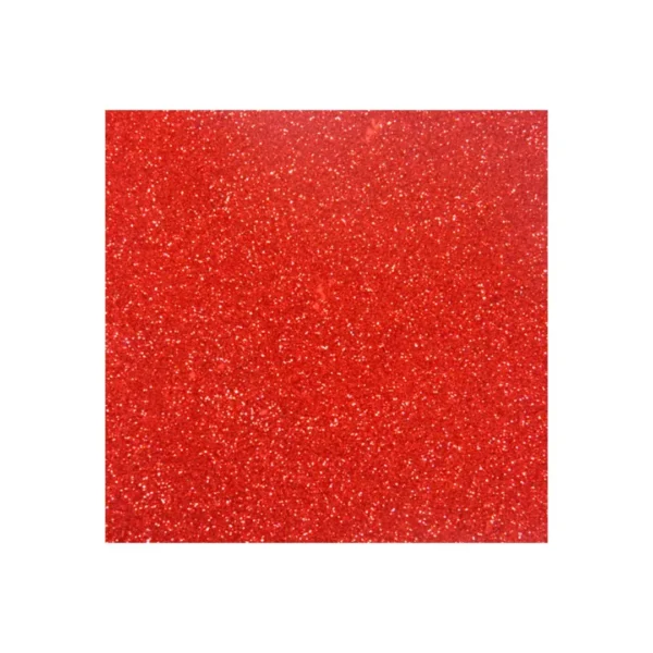 PLANCHA GOMA EVA MDO C/GLITTER ROJO