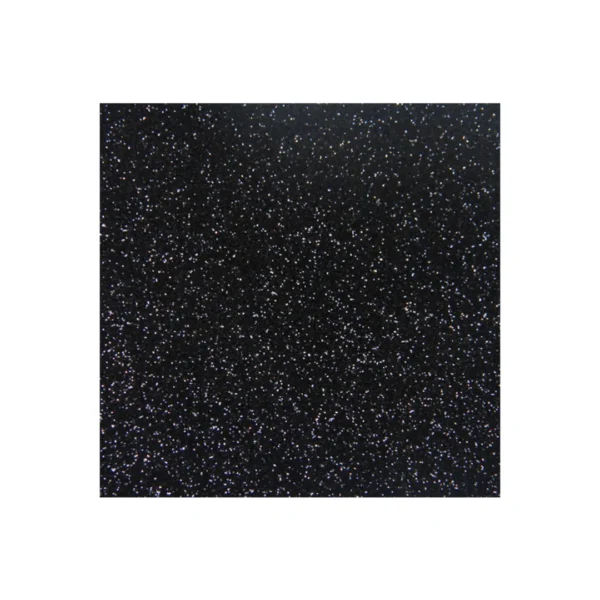PLANCHA GOMA EVA MDO C/GLITTER NEGRO