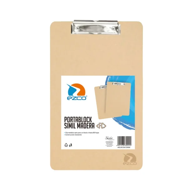 PORTA BLOCK EZCO SIMIL MADERA OFICIO