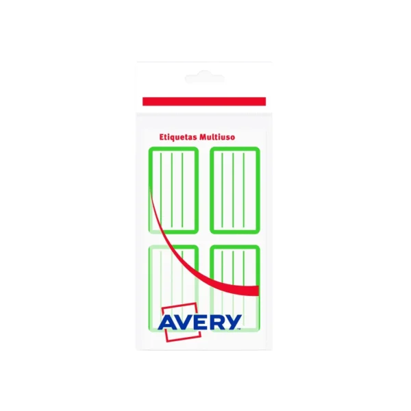 ETIQUETAS AVERY 13238 ESC. X 5HJS VERDE
