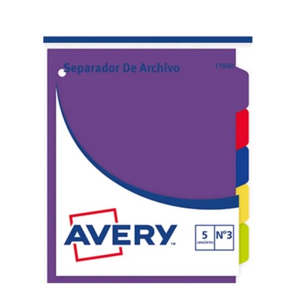JUEGO SEP.AVERY 11840 N*3 MULTICOLOR