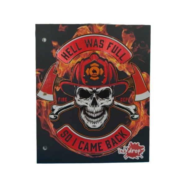 CARPETA INKDROP N*3 C/CORD.SKULLS