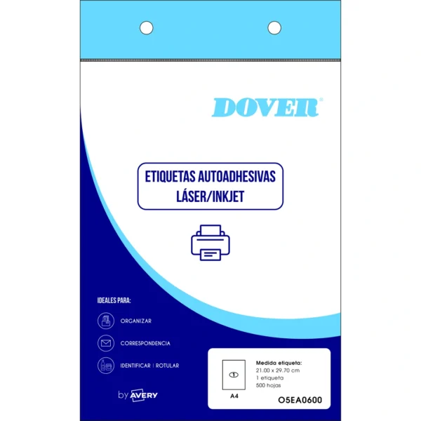 ETIQUETAS DOVER 05EA0600 210X297 500H