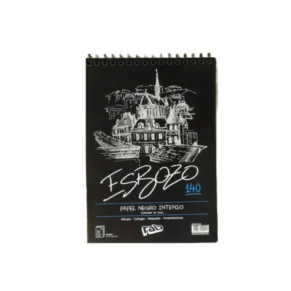 BLOCK ESBOZO BLACK A4 140GR C/ESP.30HJS(2162)
