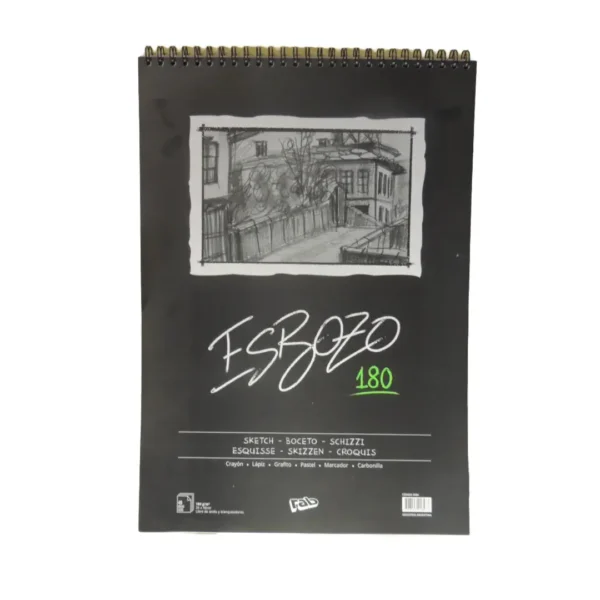 BLOCK ESBOZO 35X50 LISO 180GR C/ESP.40HJS(2084)