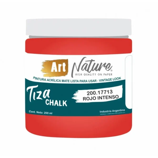 PINTURA PLANTEC TIZA CHALK RJO.INT.200ML
