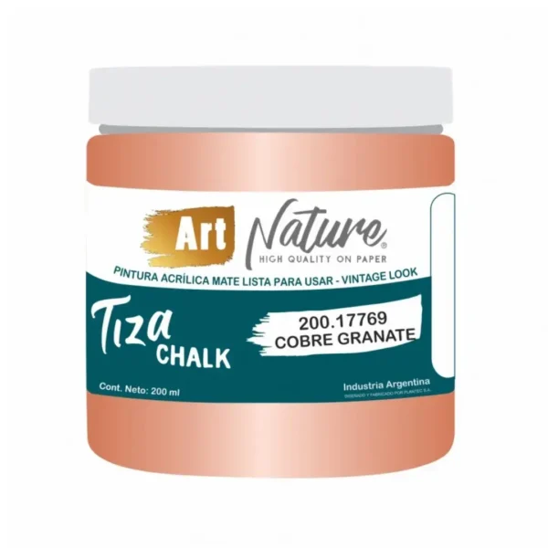 PINTURA PLANTEC TIZA CHALK COB.GRANATE MET.200ML