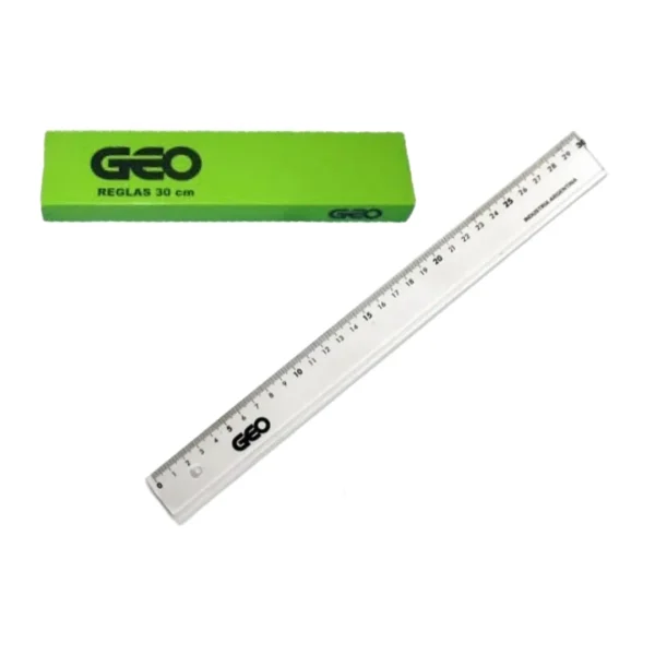 REGLA GEO CRISTAL 30CM