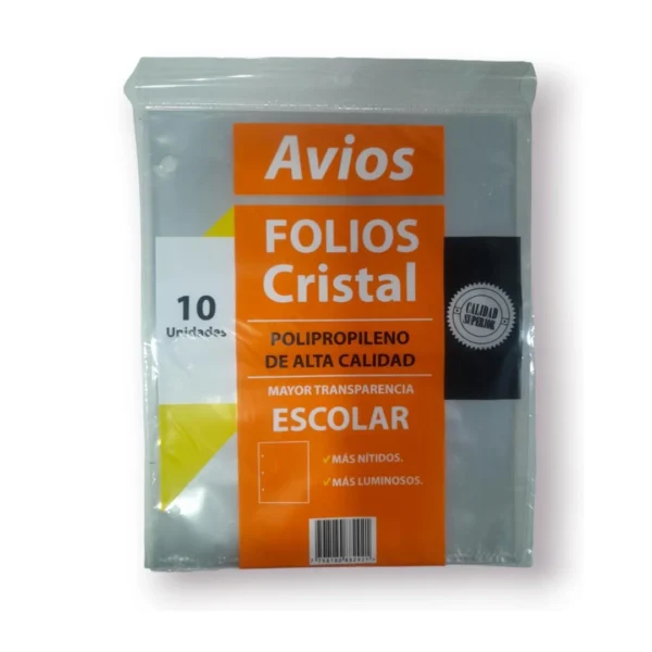 FOLIOS ESC.AVIOS X 10 UNIDADES